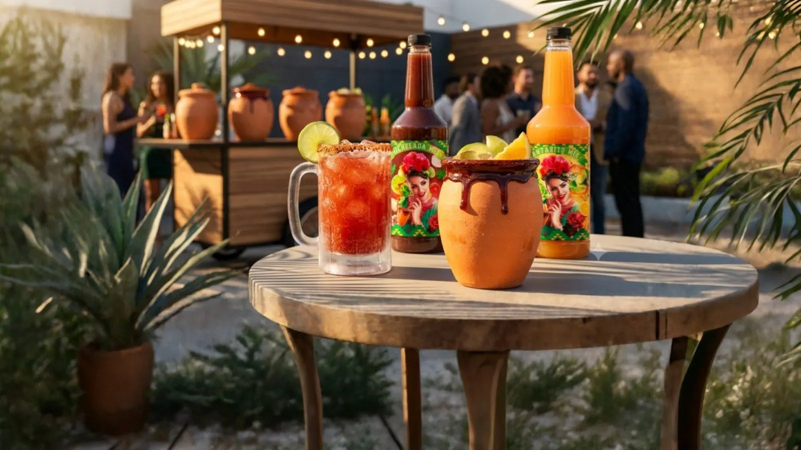 Mariscos y botanas con Michelada Mix