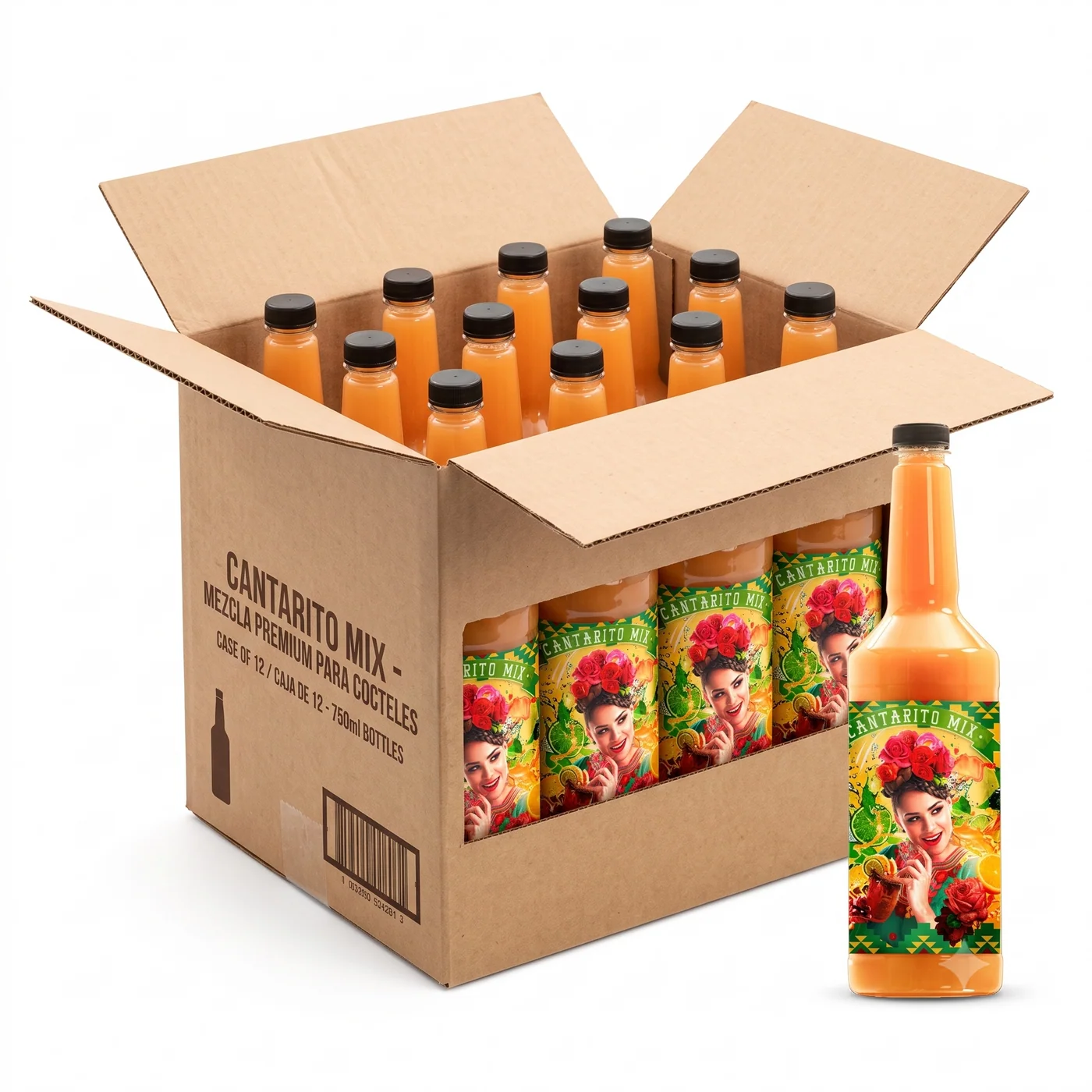(Mayoreo) Cantarito Mix - Botella 1 lt · Cantarito Mix - Caja de 24 Botellas de 1 lt